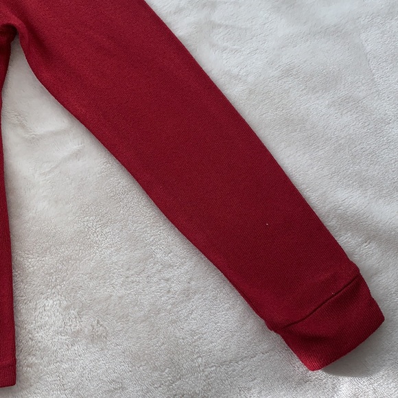 Rae Dunn Red Lightweight Sweater 8 Believe EUC Holiday Christmas - Picture 4 of 10